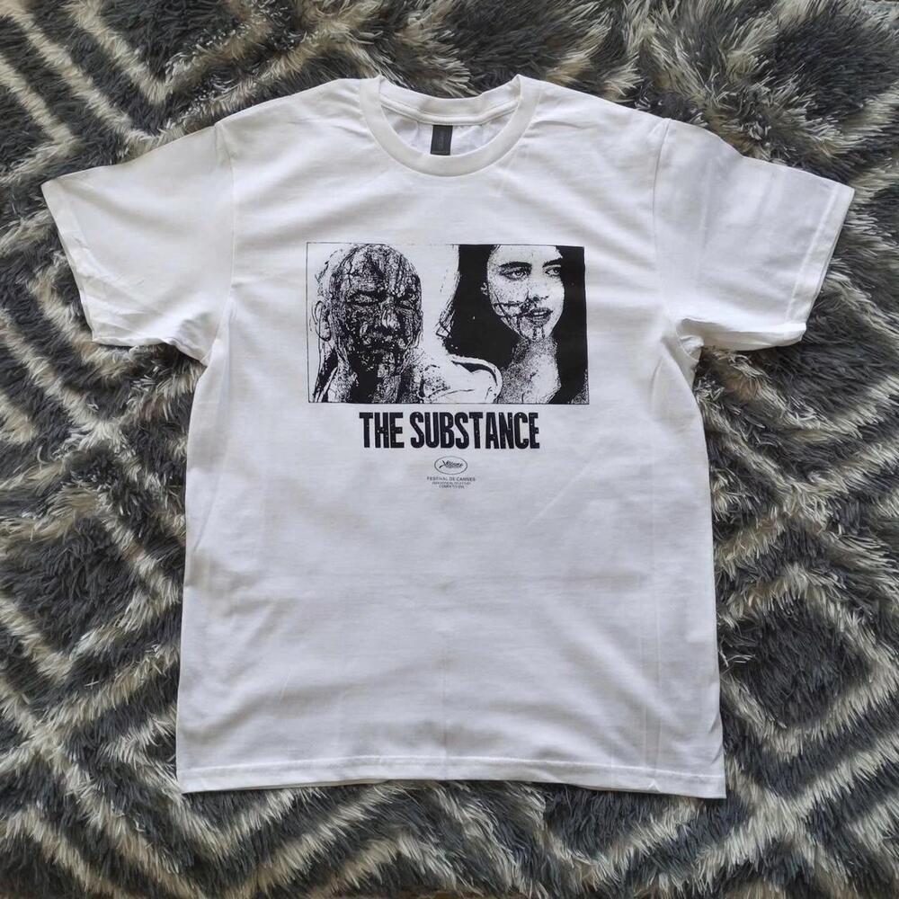 The Substance Movie Tee, White And